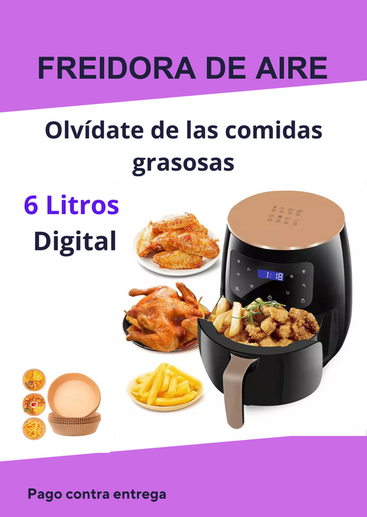 FREIDORA DE AIRE DIGITAL 6 LITROS