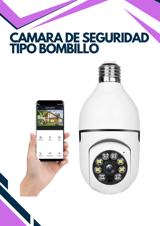 CAMARA DE SEGURIDAD TIPO BOMBILLO